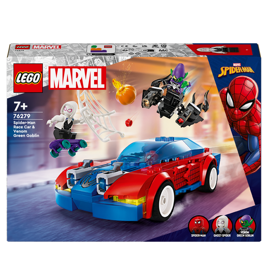 Lego Marvel Spider-Man Race Car & Venom Green Goblin