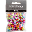 Round letter beads