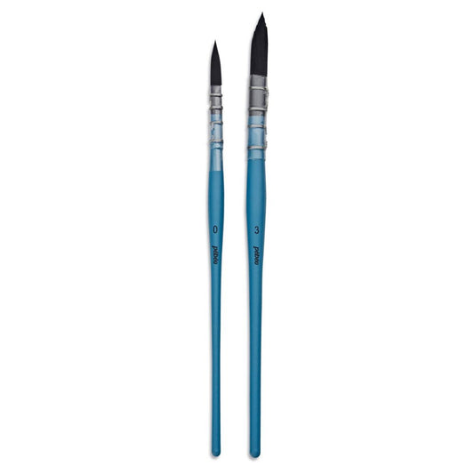 Pebeo Set of 2 Watercolour Brushes Mop Synthetic Squirrel