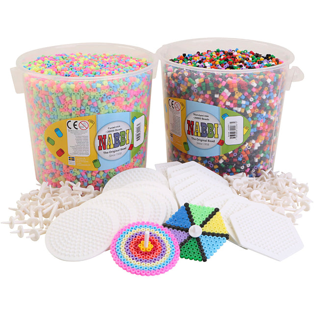 Spinning top starter kit with beads
