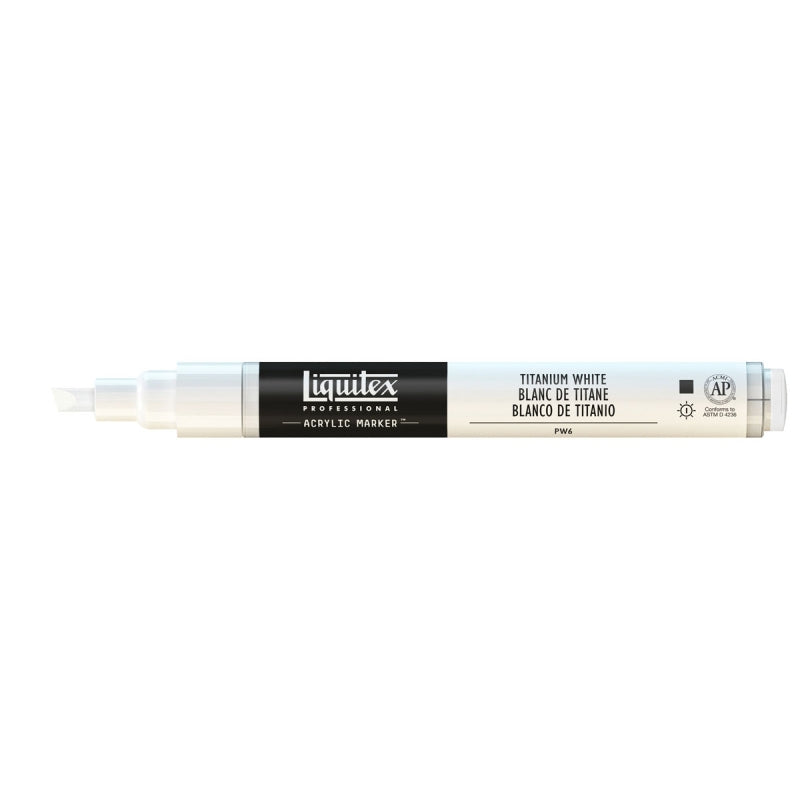 Liquitex Acrylic Marker 2-4mm - Titanium White
