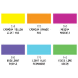 Liquitex Acrylic Markers 6x2mm Set - Vibrant