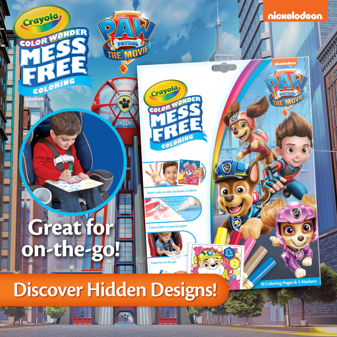 Crayola Color Wonder Colouring Set - Paw Patrol Movie