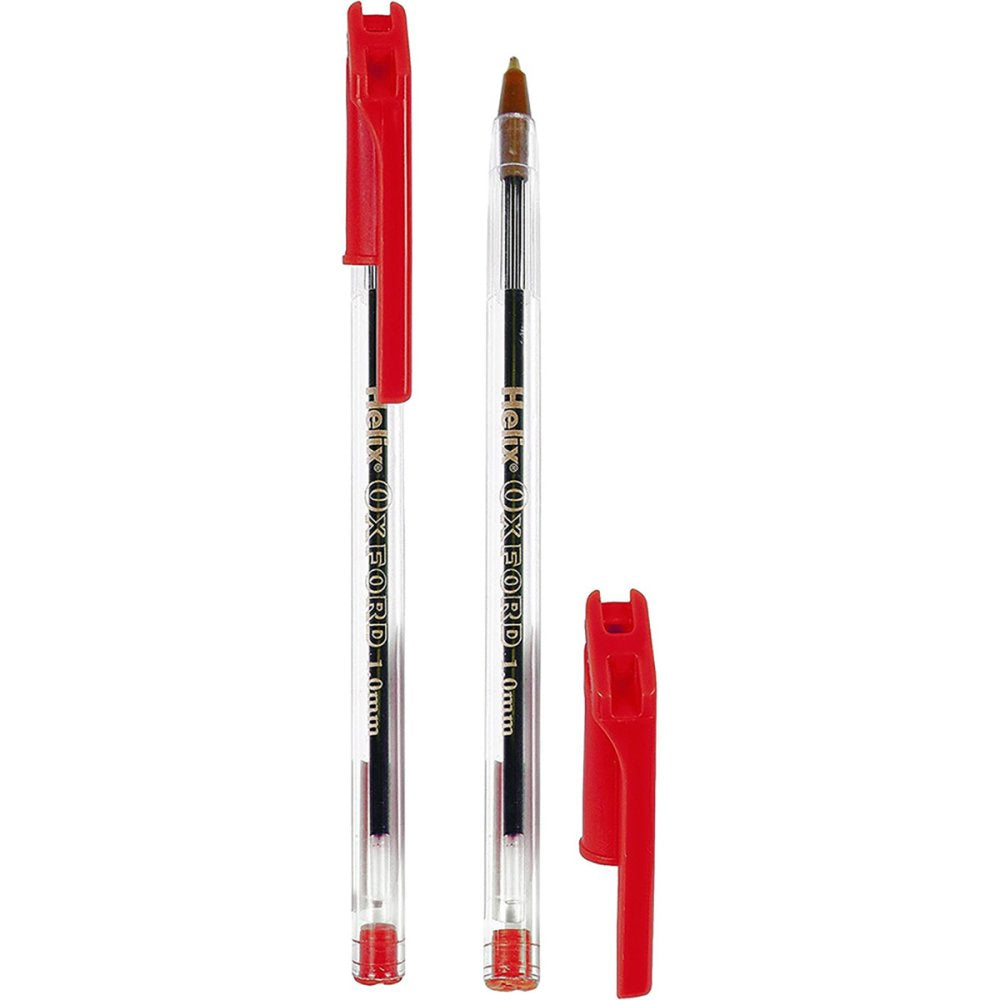 Helix Oxford Ballpoint Pens - Assorted (Pack of 6)