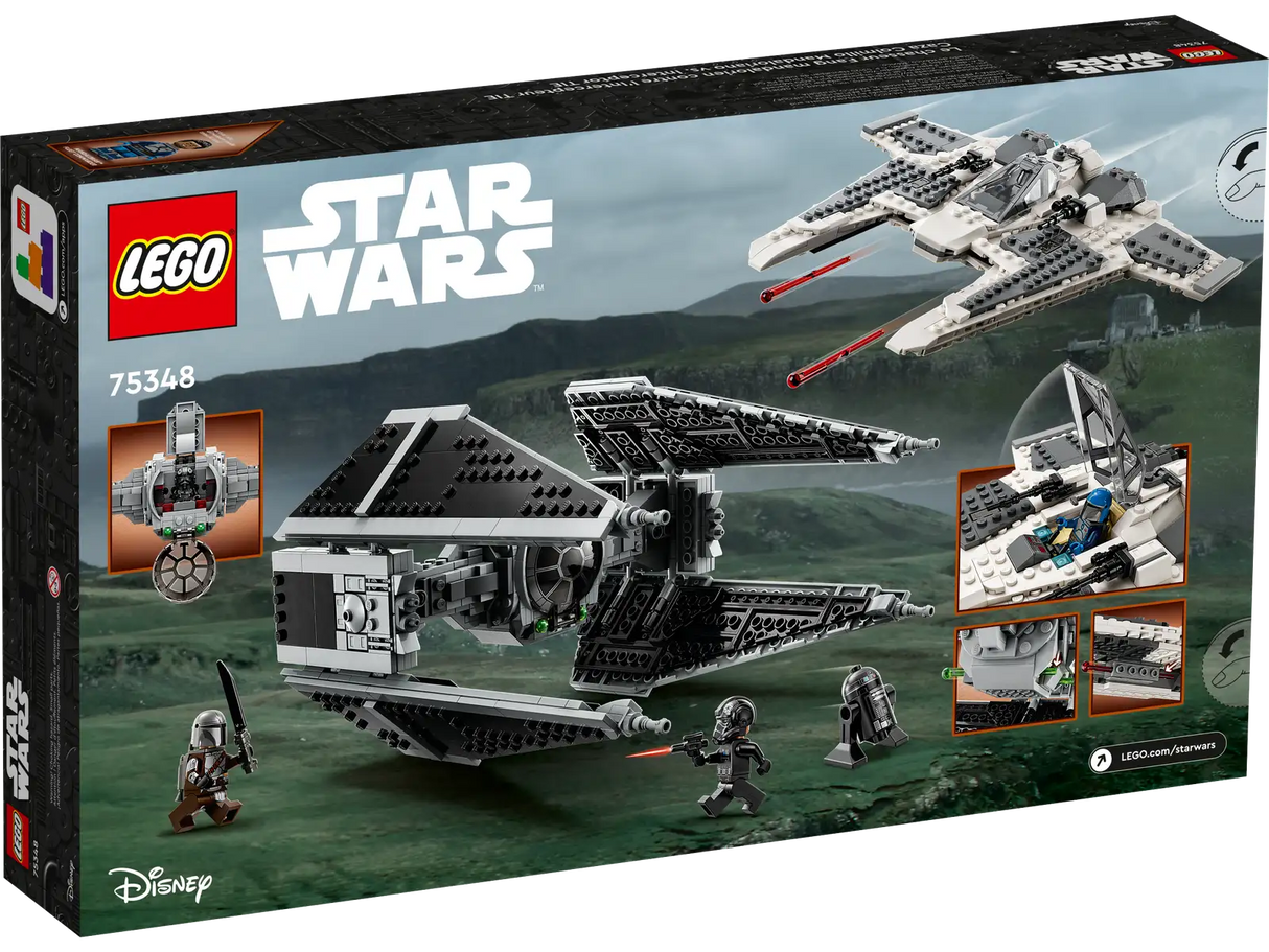 Lego Mandalorian Fang Fighter vs TIE Interceptor
