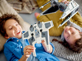 Lego Mandalorian Fang Fighter vs TIE Interceptor
