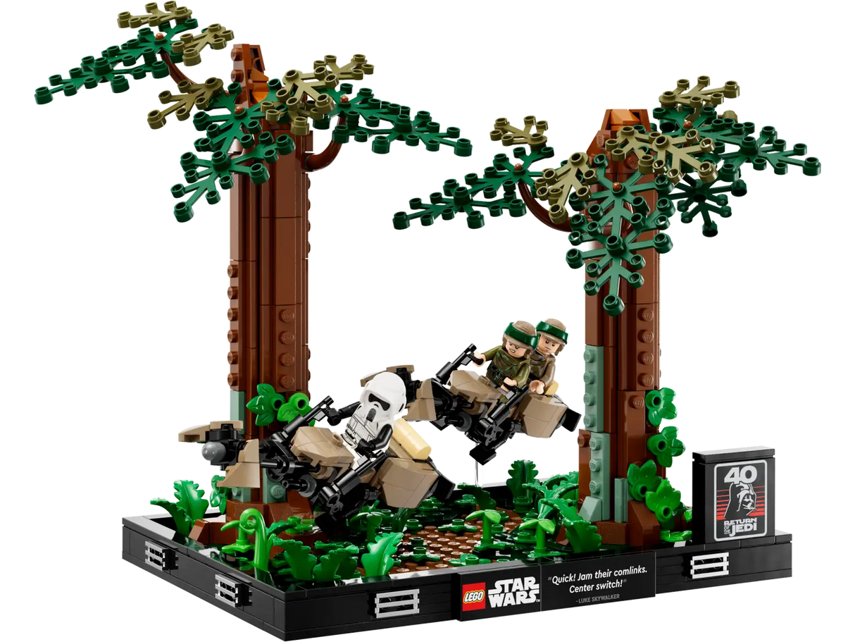 Lego Endor Speeder Chase Diorama