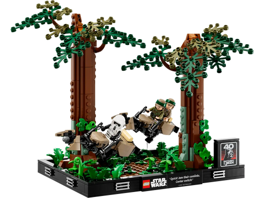 Lego Endor Speeder Chase Diorama