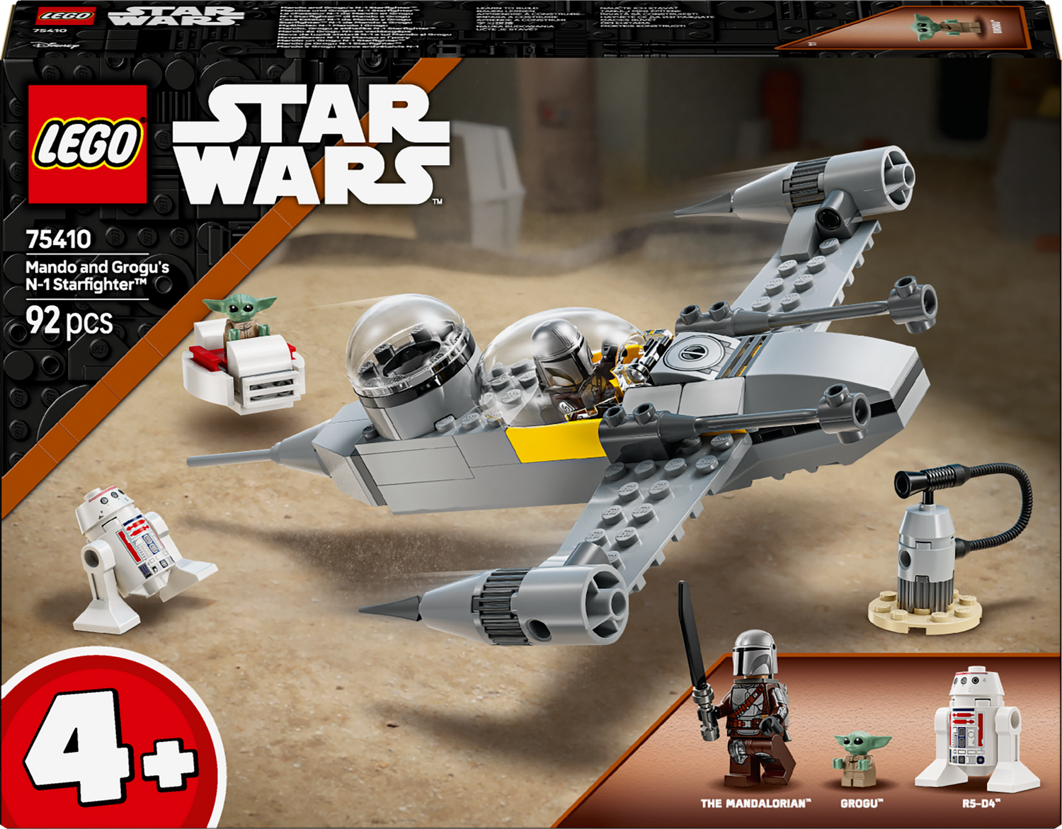 Lego Star Wars Mando and Grogu's N-1 Starfighter – Art Hobby