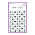Dovecraft Alphabet Stickers - Black & White