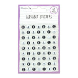 Dovecraft Alphabet Stickers - Black & White