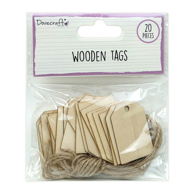 Dovecraft Wooden Tags (20 Pcs)