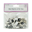 Dovecraft Mini Letter Tiles Black & White