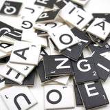 Dovecraft Mini Letter Tiles Black & White