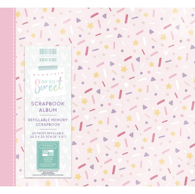 First Edition 8x8 Scrapbook Album - Oh So Sweet Sprinkle
