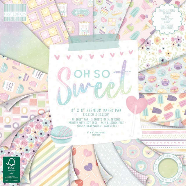 First Edition 8x8 Paper Pad - Oh So Sweet