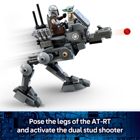 LEGO AT-RT with characters on a white background