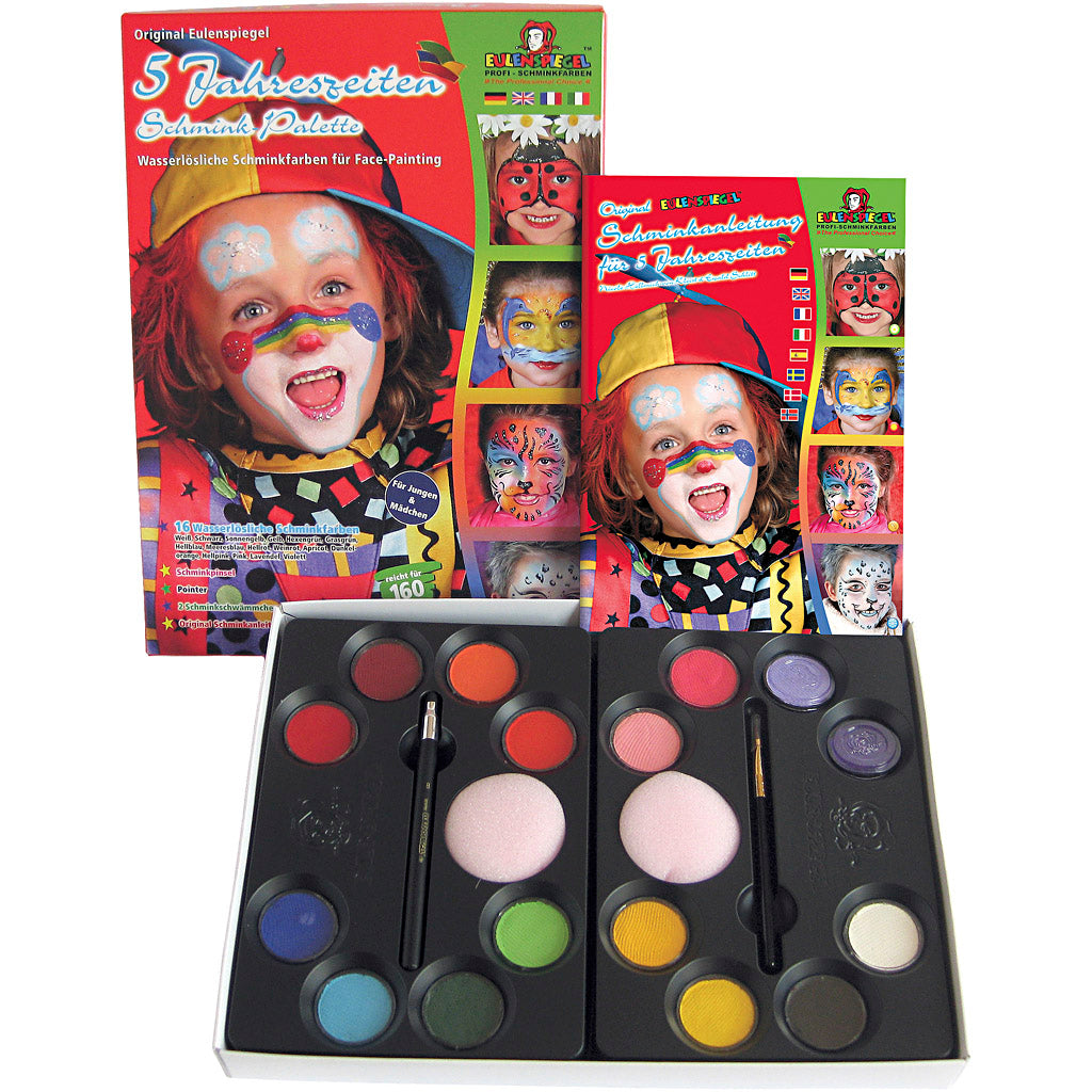 Water Makeup Set with step-by-step