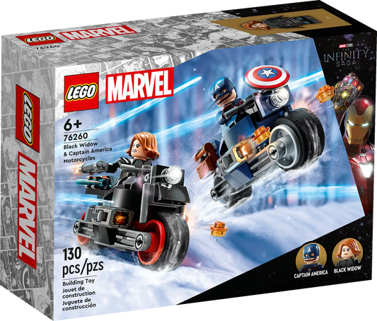 Lego Black Widow & Captain America Motorcycles