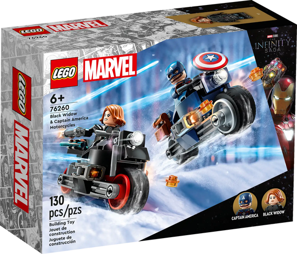 Lego Black Widow Captain America Motorcycles