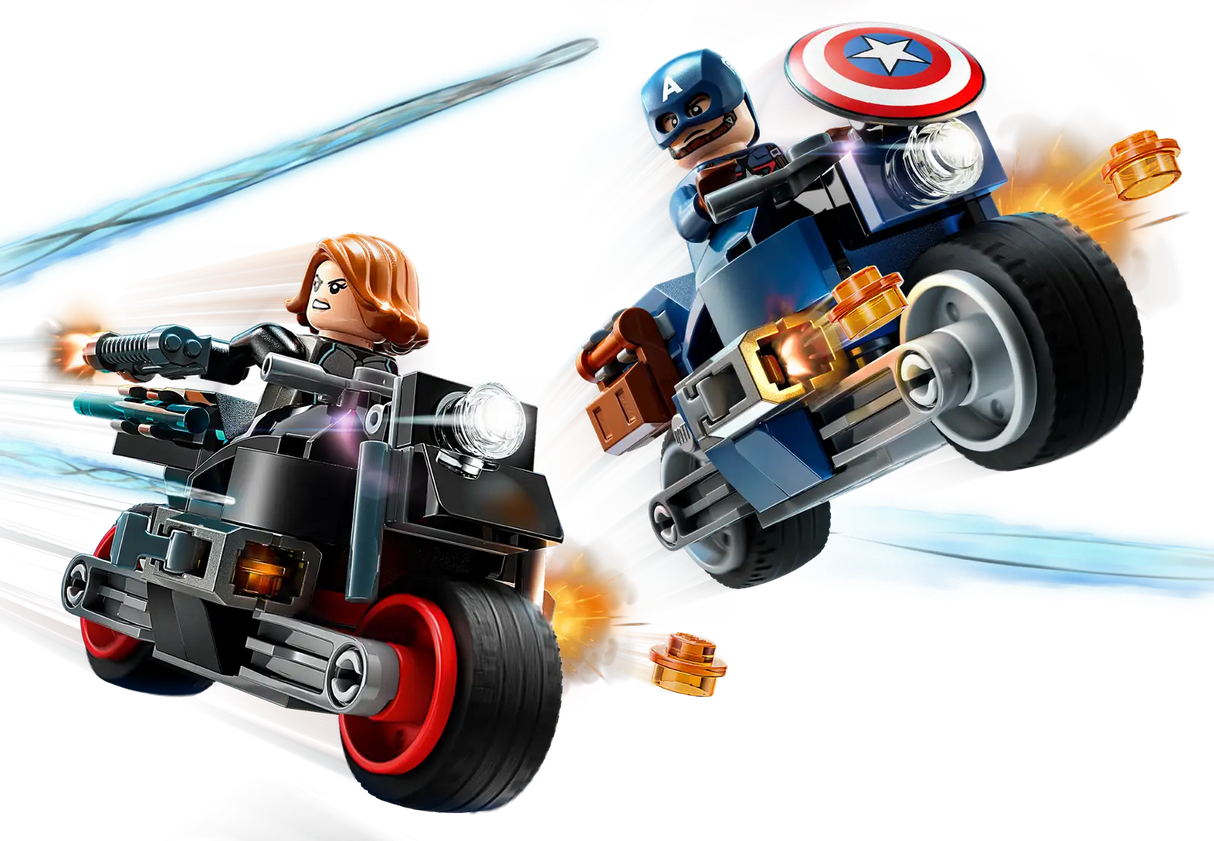 Lego Black Widow & Captain America Motorcycles