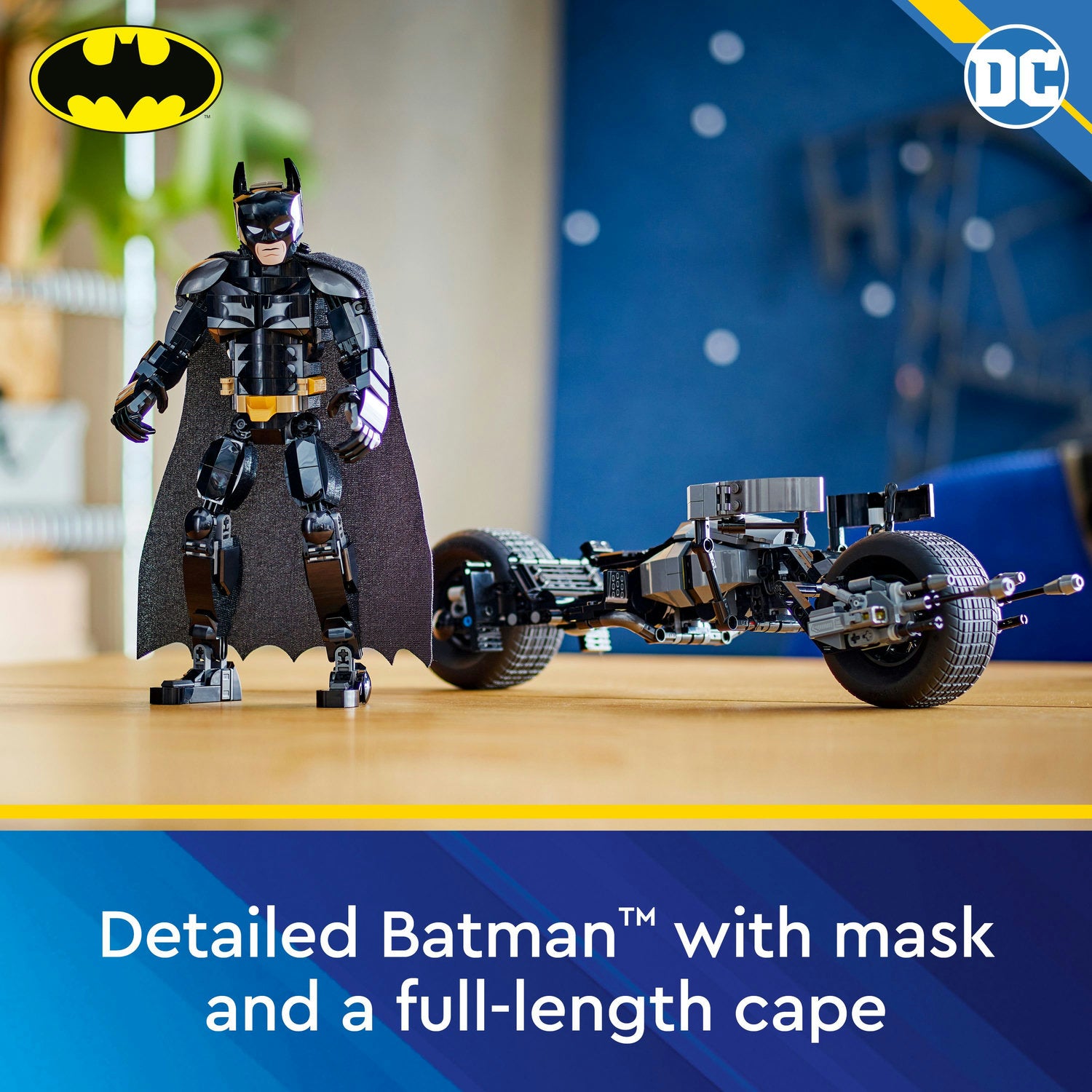 Lego Batman Construction Figure and Bat-Pod Bike | Art & Hobby