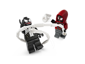 Lego Marvel Spiderman Venom Mech Armor vs. Miles Morales