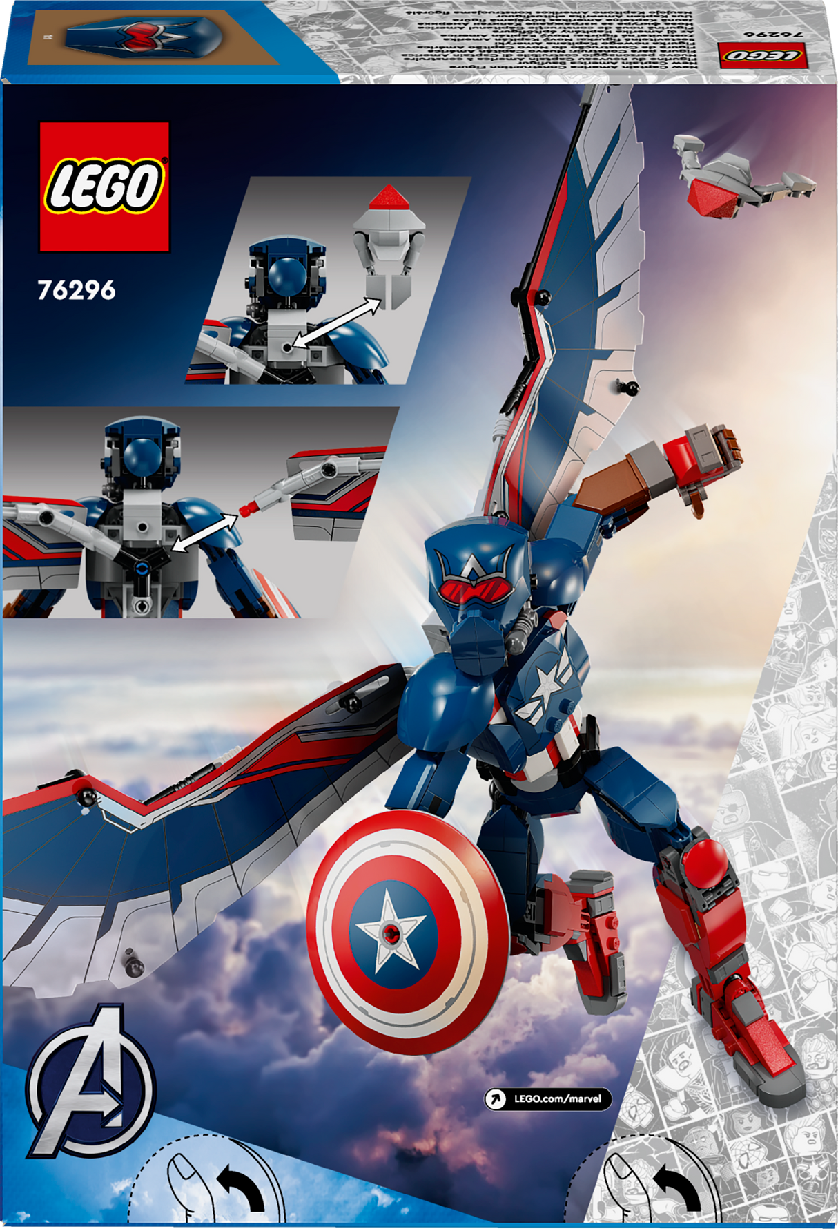 Lego Marvel New Captain America Construction Figure