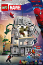 LEGO Marvel Spider-Man vs. Hulk toy set packaging with characters and building set.