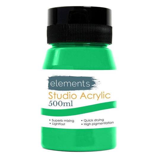 Elements 500ml Acrylic Light Green