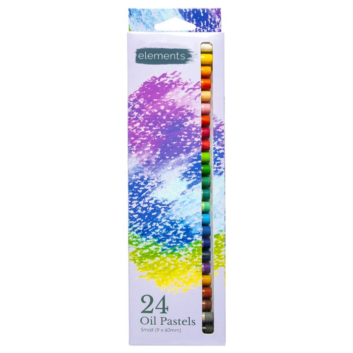 Elements 24 Slim Oil Pastels