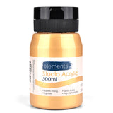 Elements 500ml Studio Acrylic Gold