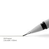 Winsor & Newton 0.5 mm Fineliner - Black