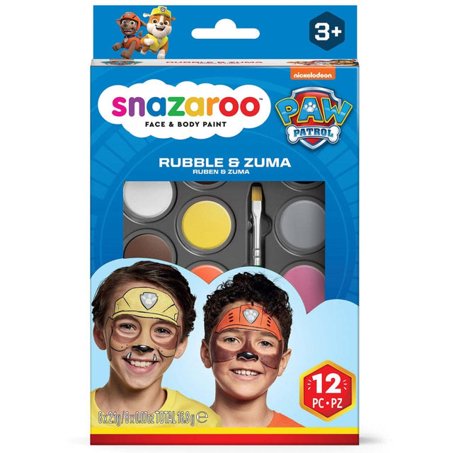 Snazaroo PAW Patrol Face Painting Kit Rubble & Zuma