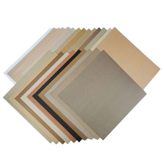 Dovecraft 12 x 12 Coloured Paper Pack - Neutral Edition