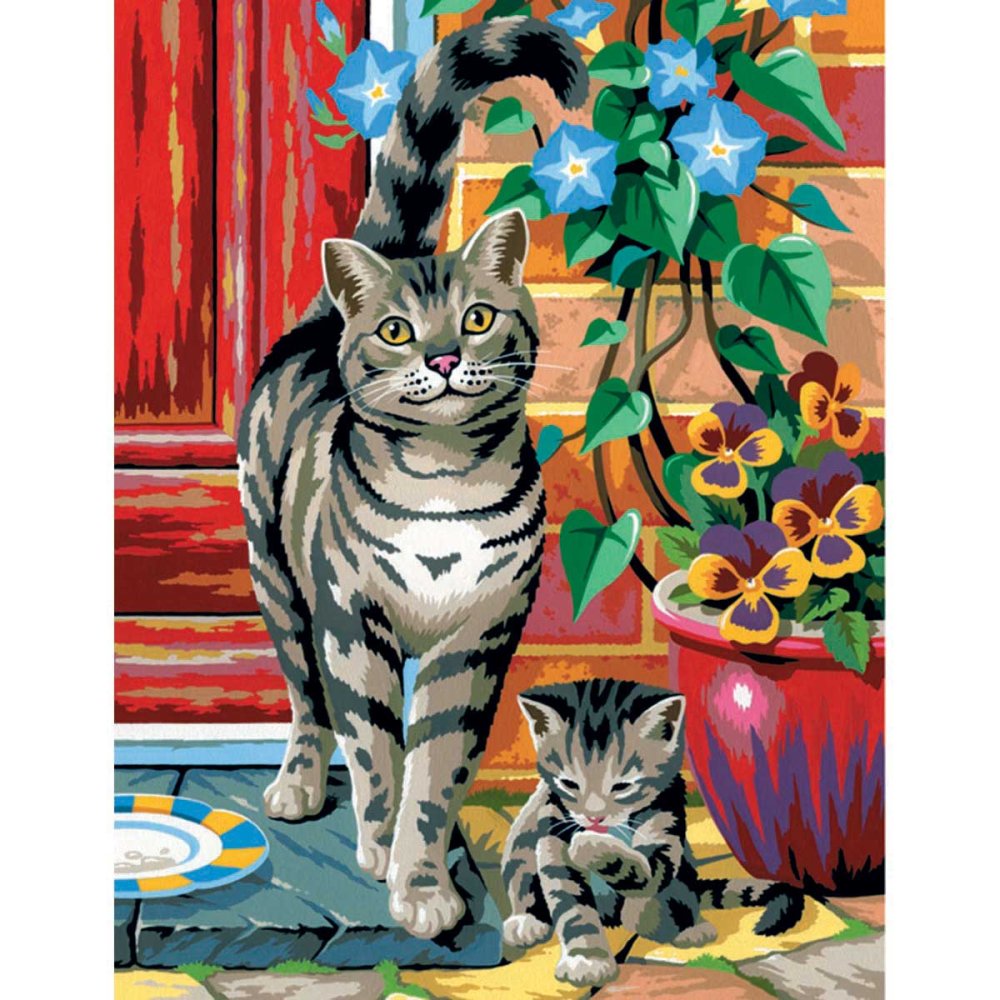 Paint By Numbers Medium - Cats Twin Pack