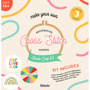 Stitchi Cross Stitch Kit Positive Vibes