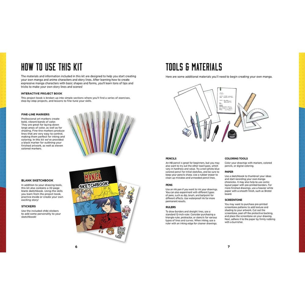 The Art of Drawing Manga Kit & Book