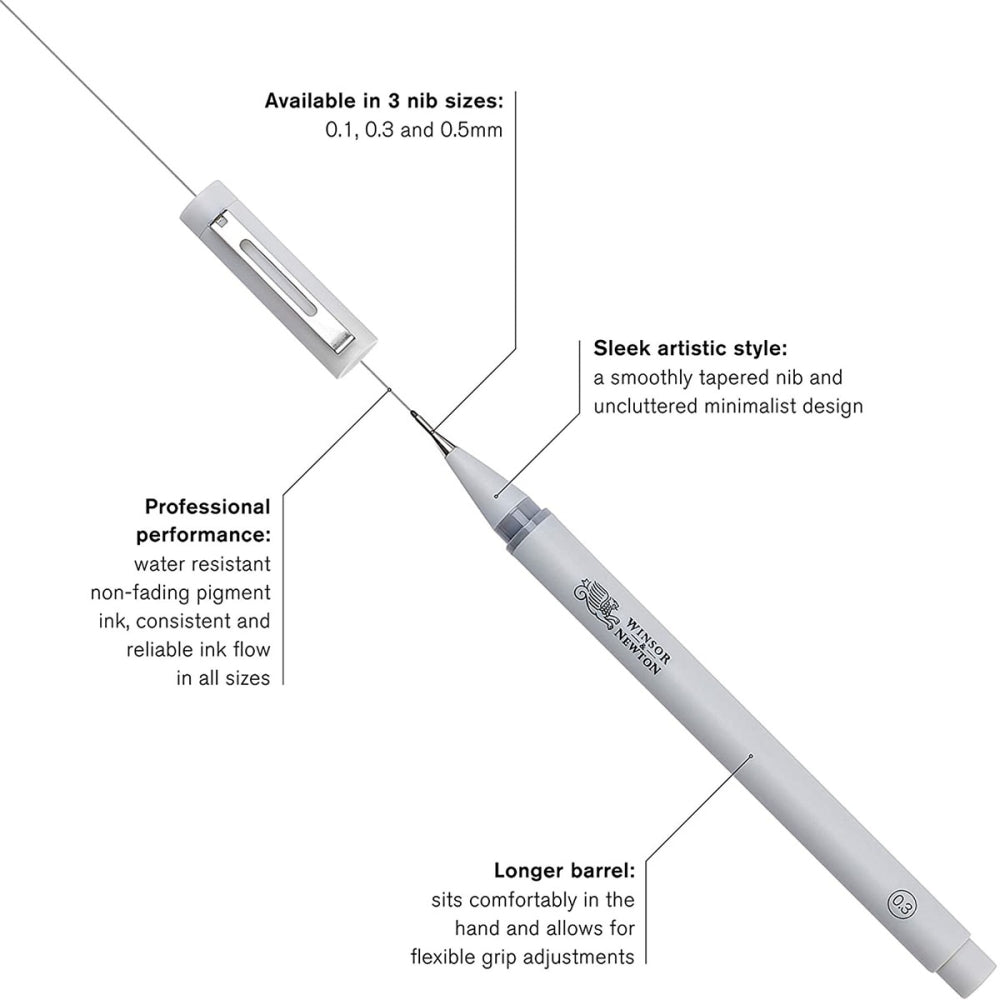 Winsor & Newton Fineliner - Cool Grey Set (3 Pack)