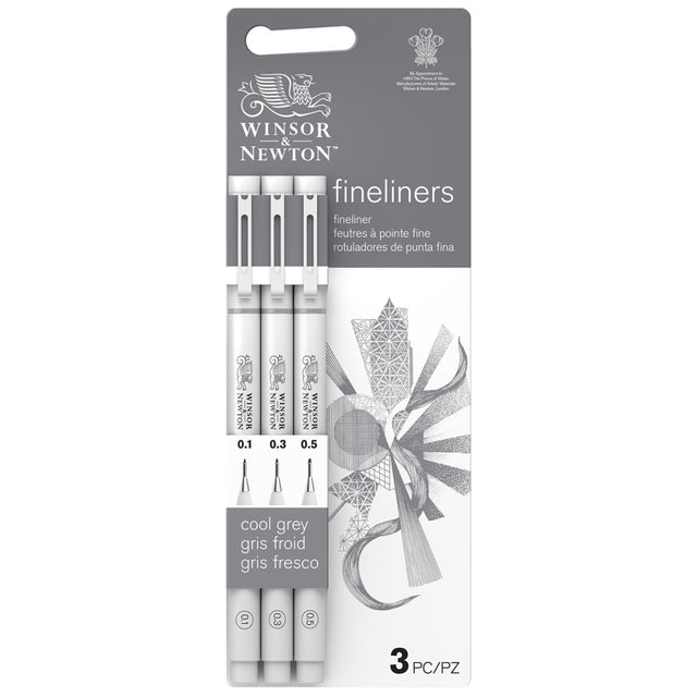 Winsor & Newton Fineliner - Cool Grey Set (3 Pack)