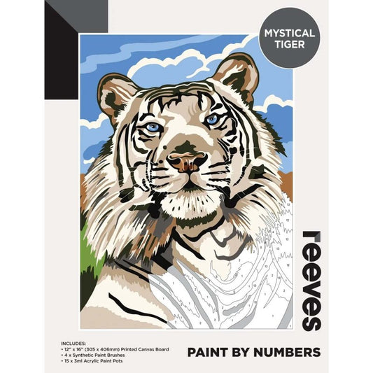 Reeves Paint By Numbers 12X16 Mystical Tiger