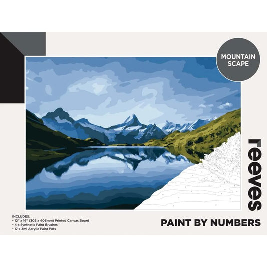 Reeves Paint By Numbers 12X16 Mountain