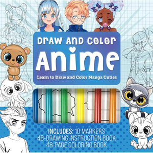 Draw & Colour Anime Manga Drawing Kit
