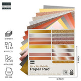 First Edition 6in x 6in Metallic Effect Paper Pad