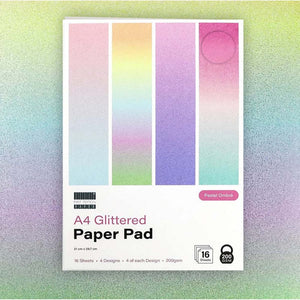 First Edition A4 Glittered Paper Pad Pastel Ombre
