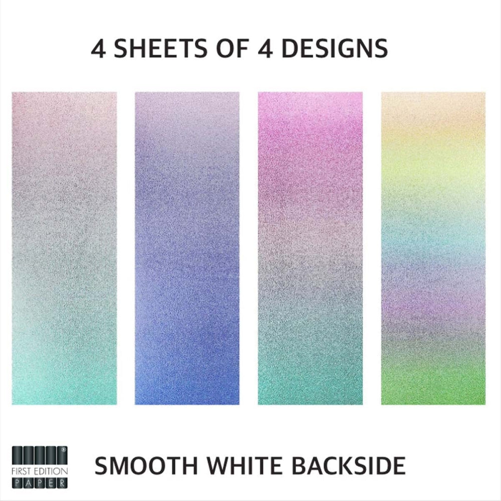 First Edition A4 Glittered Paper Pad Pastel Ombre