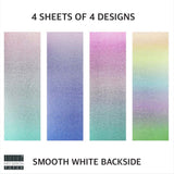 First Edition A4 Glittered Paper Pad Pastel Ombre