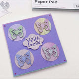 First Edition 6in x 6in Glittered Paper Pad Pastel Ombre