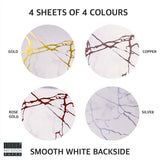 First Edition A4 Foiled Paper Pad White Marble Effect