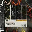 First Edition 6in x 6in Foiled Paper Pad Black Marble